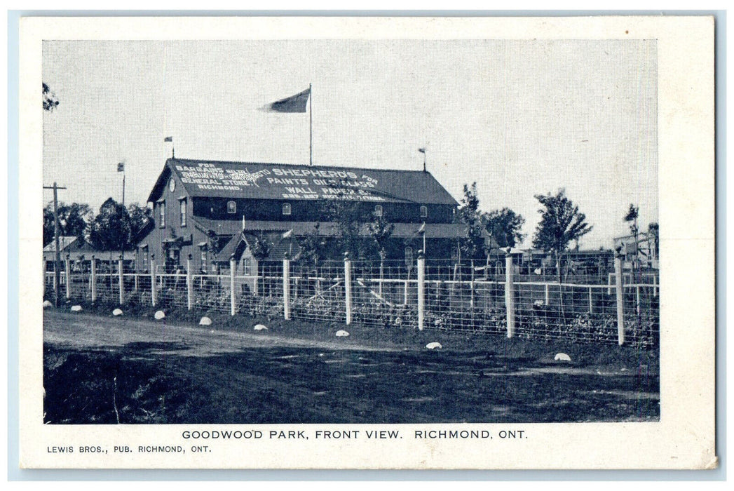 c1905 Goodwood Park Front View Richmond Ontario Canada Antique Postcard
