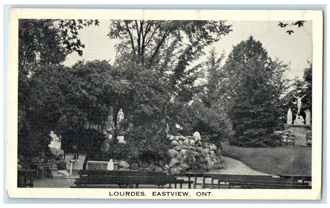 c1950's Image of Lourdes Eastview Ontario Canada Vintage Unposted Postcard