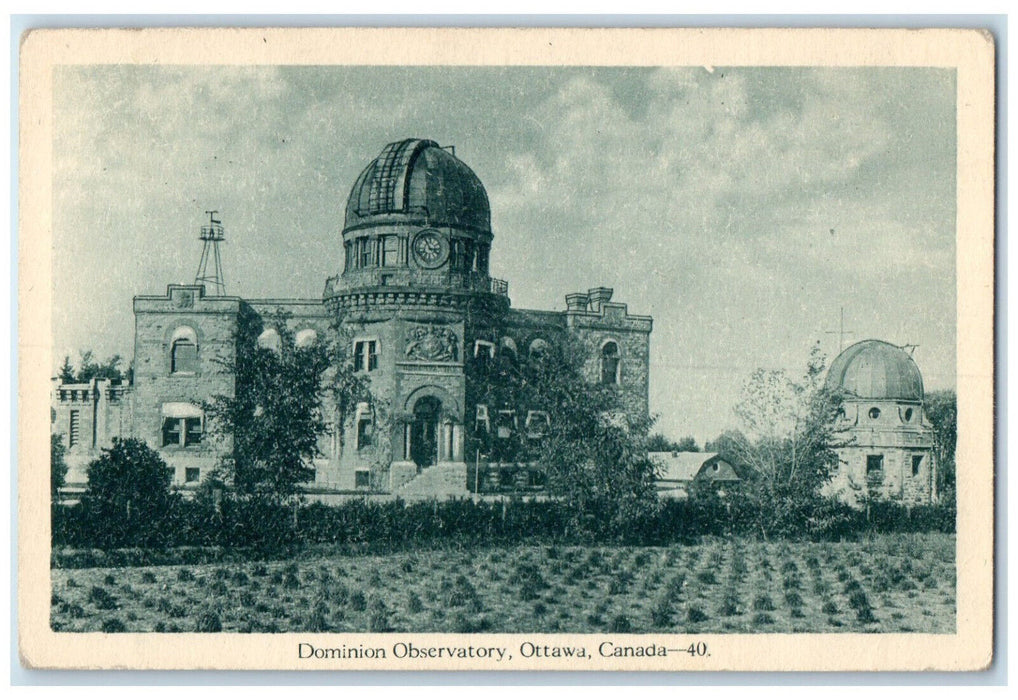 c1930's Dominion Observatory Ottawa Canada Vintage Unposted Postcard