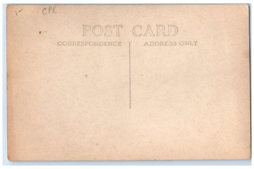 c1910's CPR Canadian Pacific Railway Studio Portrait View RPPC Photo Postcard