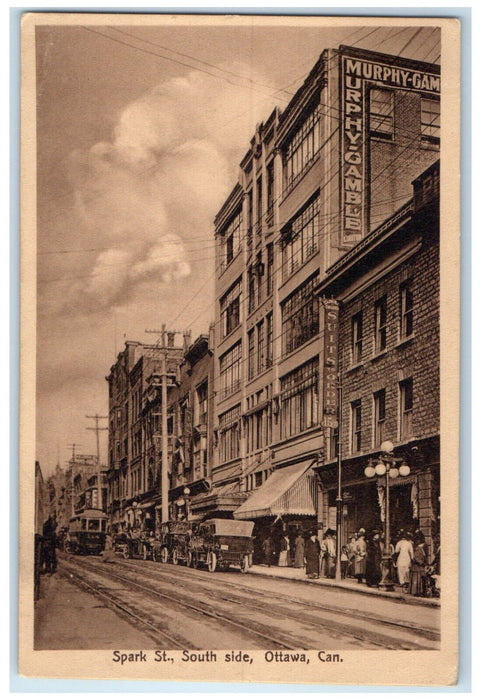c1930's Spark St. South Side Ottawa Ontario Canada Vintage Posted Postcard