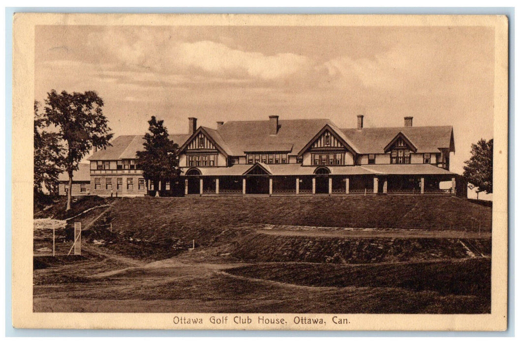 1921 View of Ottawa Golf Club House Ottawa Ontario Canada Antique Postcard