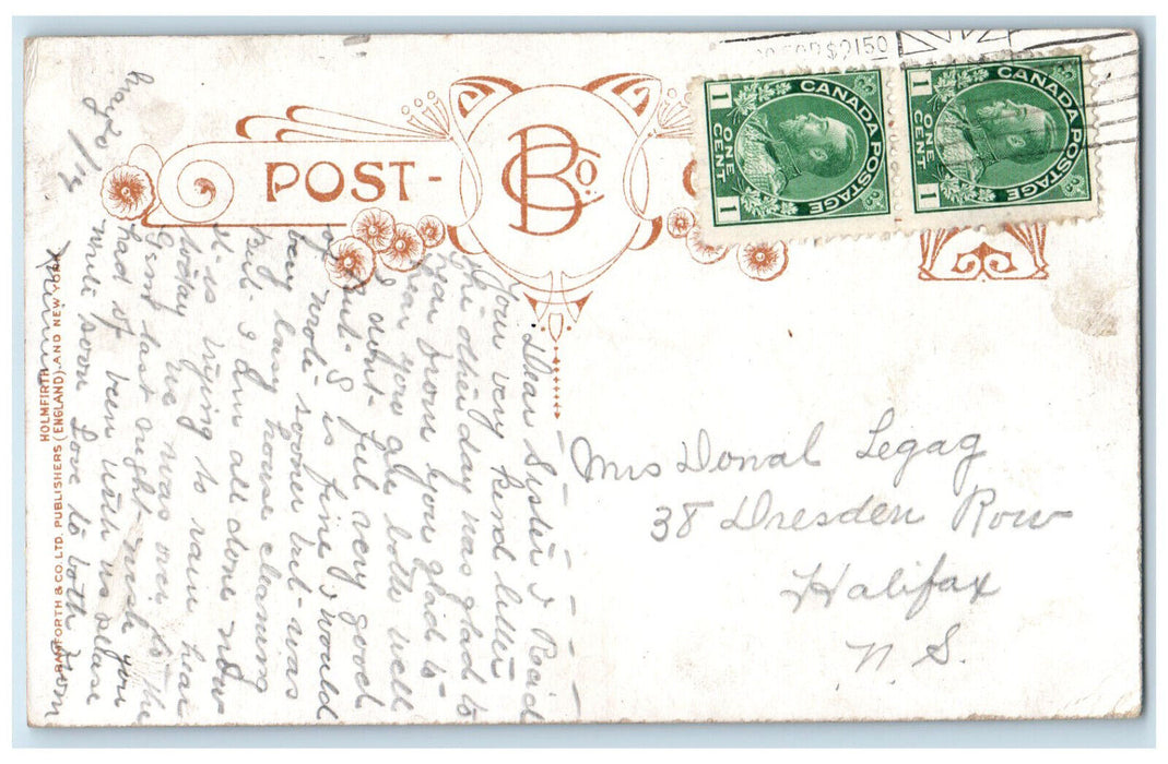 1914 I'm Beginning to Get Acquainted In St. John NB Canada Posted Postcard