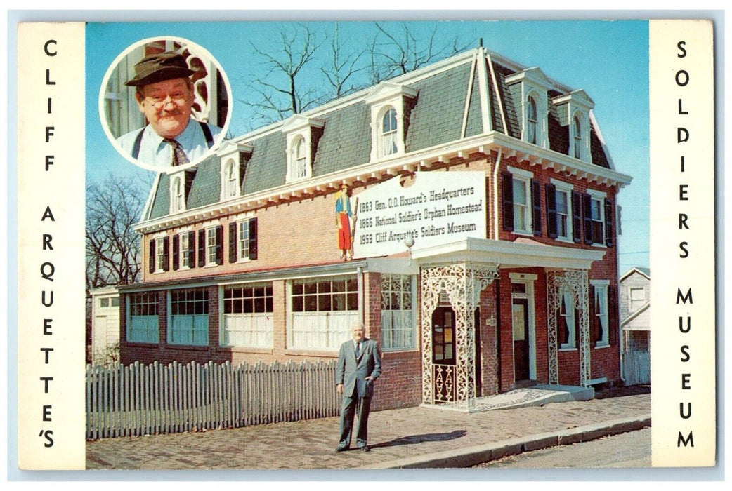 1960 Exterior Cliff Arquette Soldiers Museum Gettysburg Pennsylvania PA Postcard