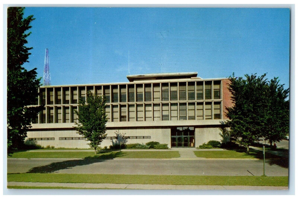 c1960 Communication Center State University Iowa City Iowa IA Vintage Postcard