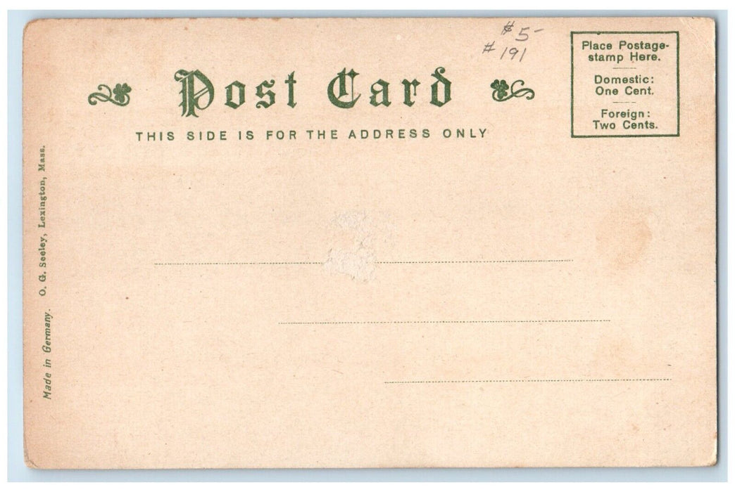 c1905 Exterior View Home Jonathan Harrington Lexington Massachusetts MA Postcard