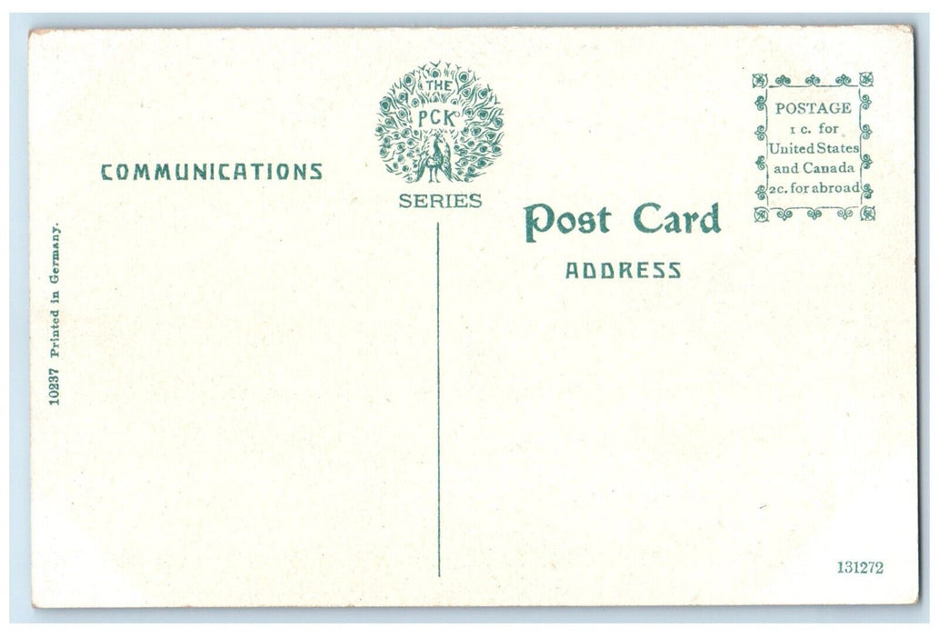 c1910's Rose Garden Flowers Man Portland Oregon OR Unposted Antique Postcard