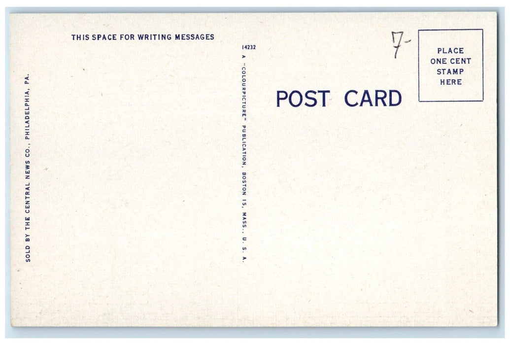c1940 Airplanes Philadelphia Airport Philadelphia Pennsylvania Unposted Postcard