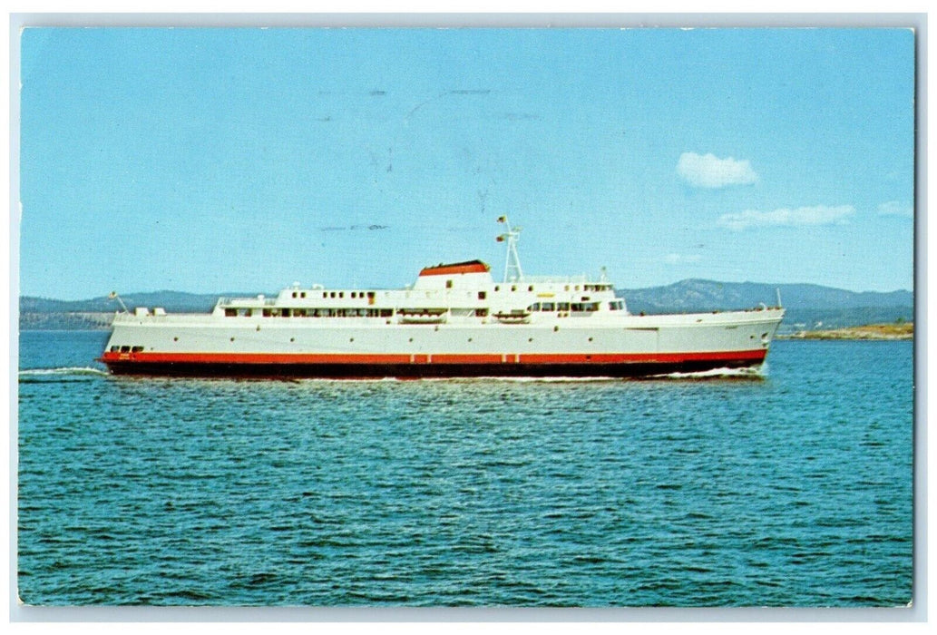 1963 MV Coho Black Ball Transport Inc Port Angeles Washington WA Posted Postcard