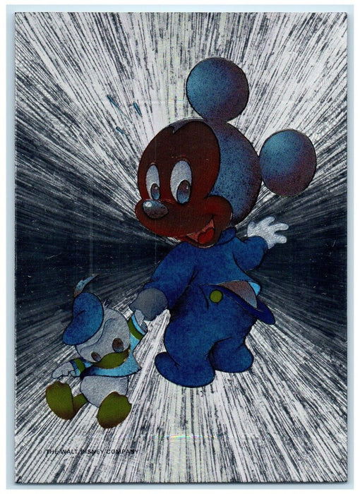 Dufex Mickey Mouse Donald Duck Metallic The Walt Disney Vintage Postcard