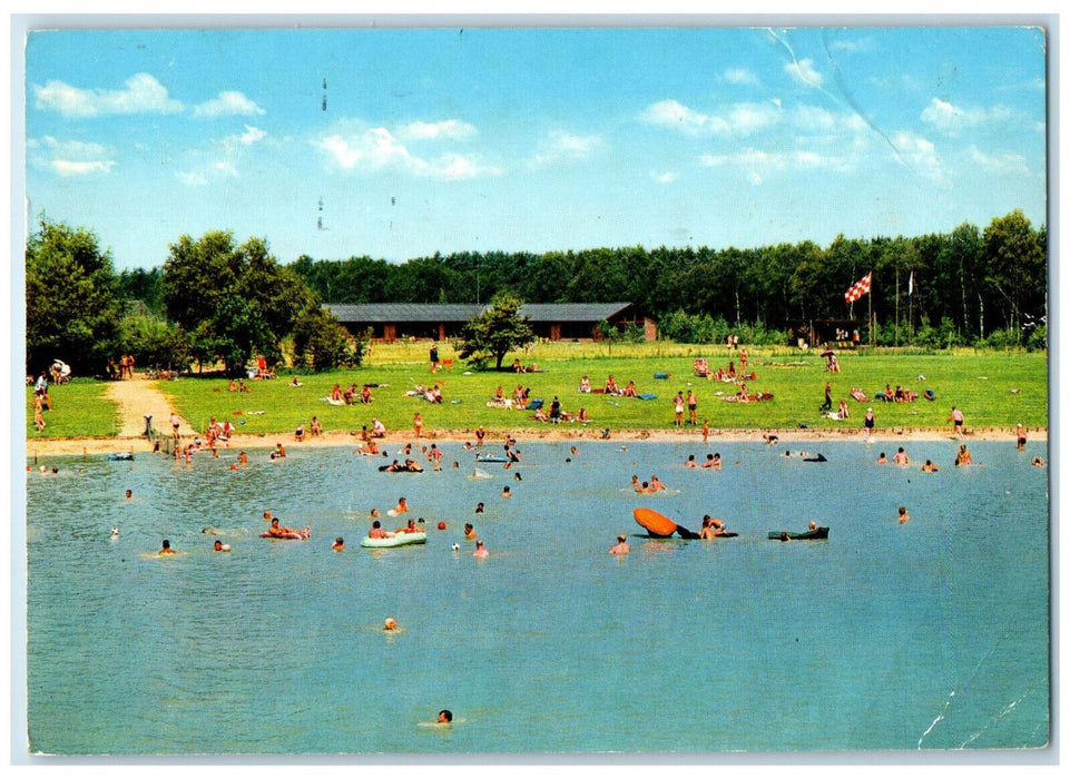 1971 Recreation Center Zwartven Hooge Mierde Netherlands Vintage Postcard