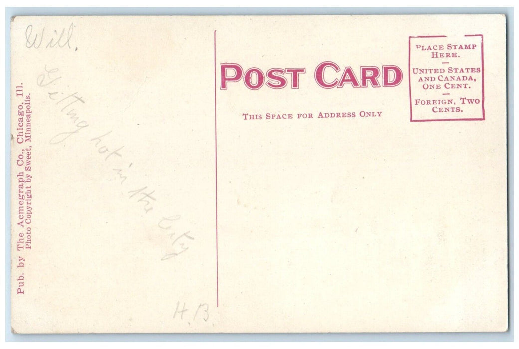 c1910 Scenic View Entrance Waiting Room Como Park St Paul Minnesota MN Postcard
