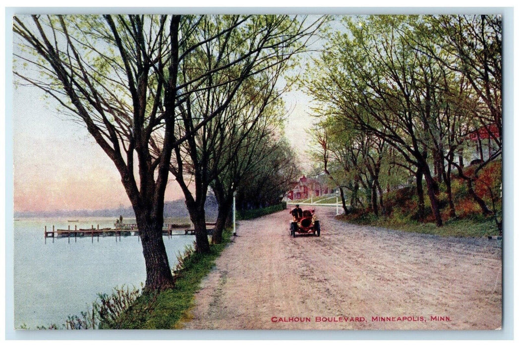 c1910 Scenic View Calhoun Boulevard Minneapolis Minnesota MN Vo Hammon Postcard