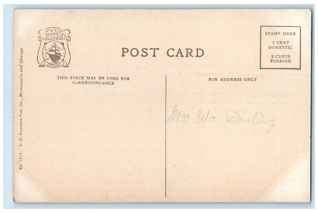 c1910 Scenic View Calhoun Boulevard Minneapolis Minnesota MN Vo Hammon Postcard