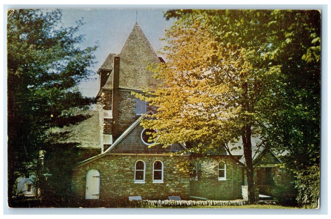 c1960 St. John's Wilderness Episcopal Church Eagles Mere Pennsylvania Postcard