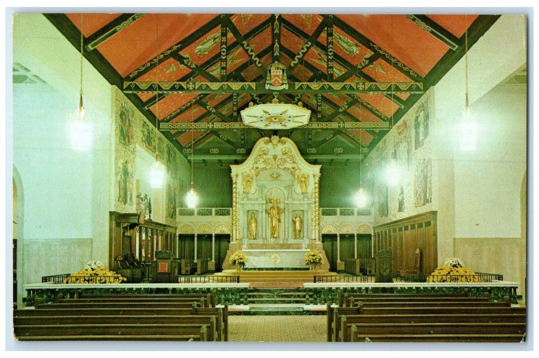 c1960 Roman Catholic Cathedral General Sanctuary St. Augustine Florida Postcard