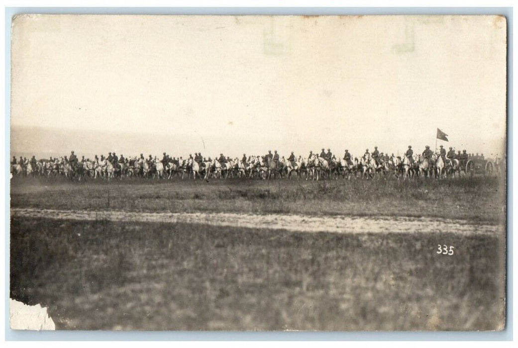 1914-1918 WWI German Army Horse Lindstedt Zimmermann Koblenz RPPC Photo Postcard