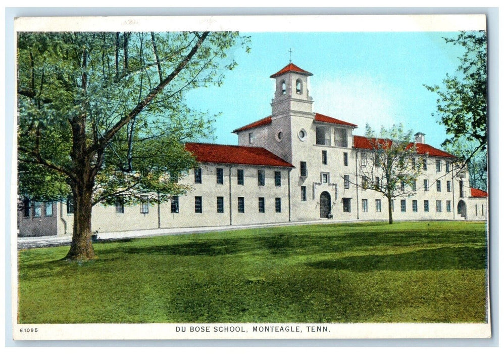c1930's Du Bose School Building Monteagle Tennessee TN Posted Vintage Postcard