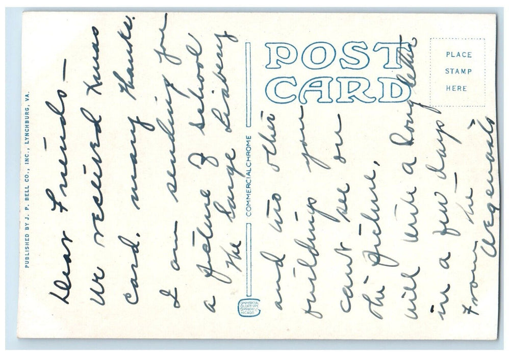 c1930's Du Bose School Building Monteagle Tennessee TN Posted Vintage Postcard