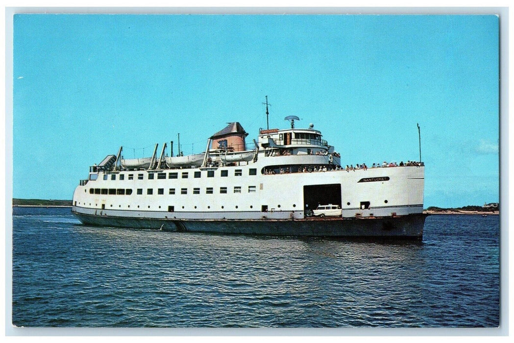 c1960 MV Nantucket Sailing Woods Steamer Hole Cape Cod Massachusetts MA Postcard