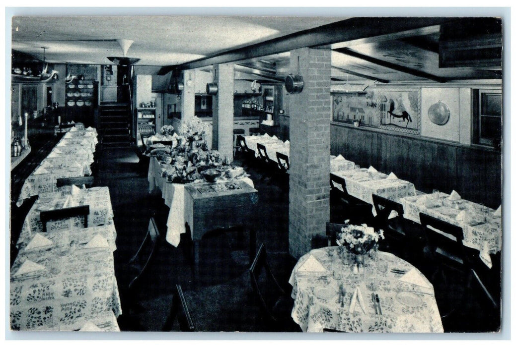 c1940's A Bit Of Sweden Restaurant Swedish Food Dining Room Chicago IL Postcard