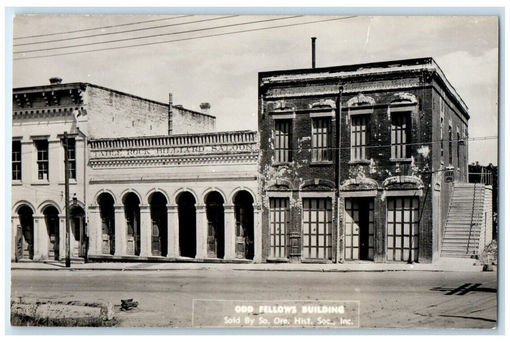 c1950's Odd Fellows Jewish Synagogue Bldg Jacksonville OR RPPC Photo Postcard