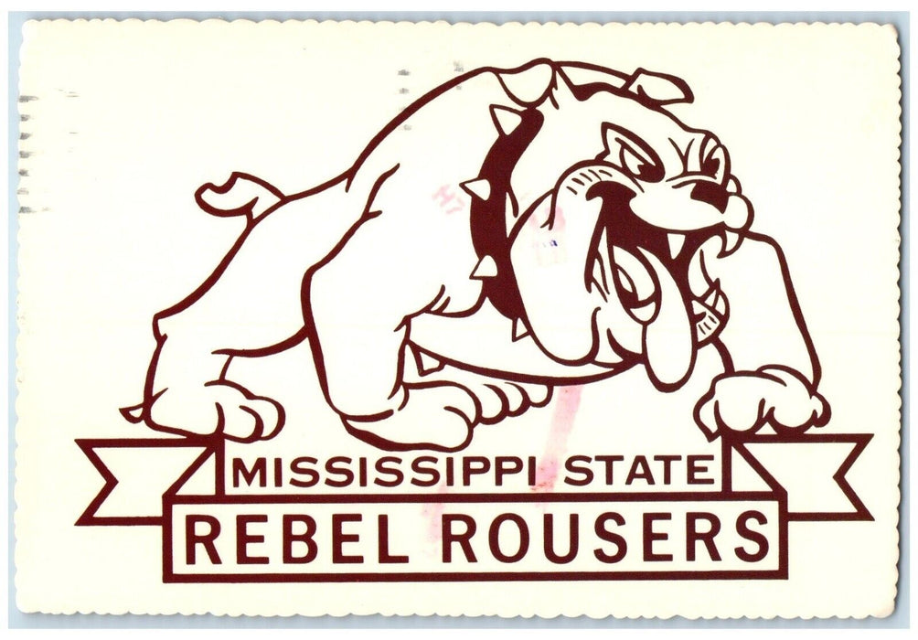 1983 Mississippi State University Mississippi State Rebel Rousers MS Postcard