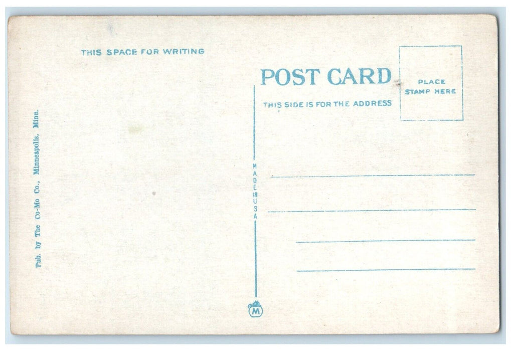 c1940 Lake Harriet Grass Field Minneapolis Minnesota MN Vintage Antique Postcard