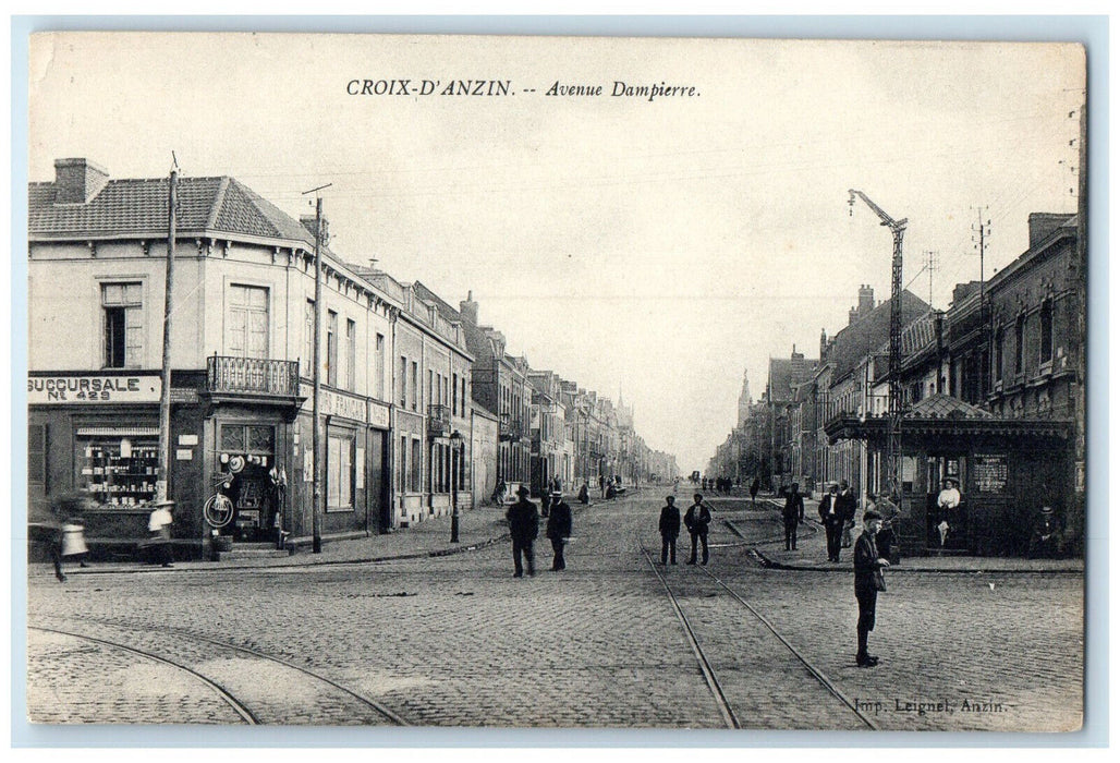 c1910 Avenue Dampierre Croix-D Anzin Nord France Antique Unposted Postcard