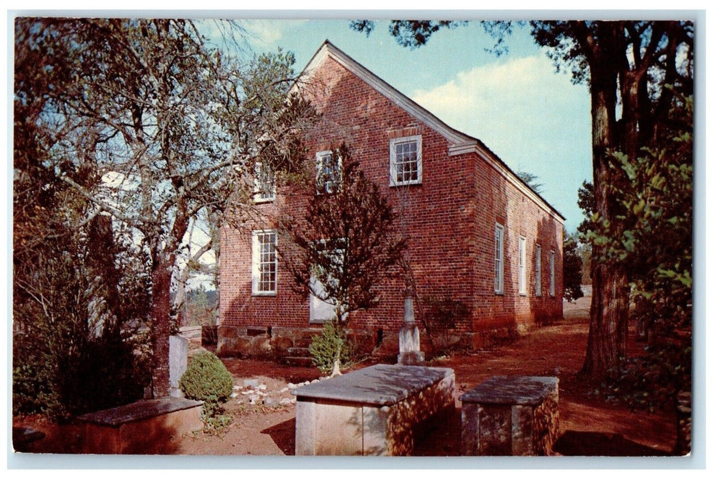 c1960 Exterior Old Brick Church Ebenezer Fairland County South Carolina Postcard