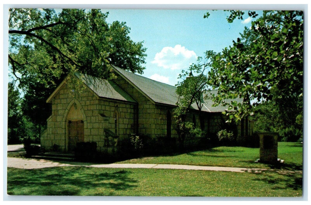 c1960 St Mary chapel Fort Riley Kansas KS Antique Paragon Color Product Postcard