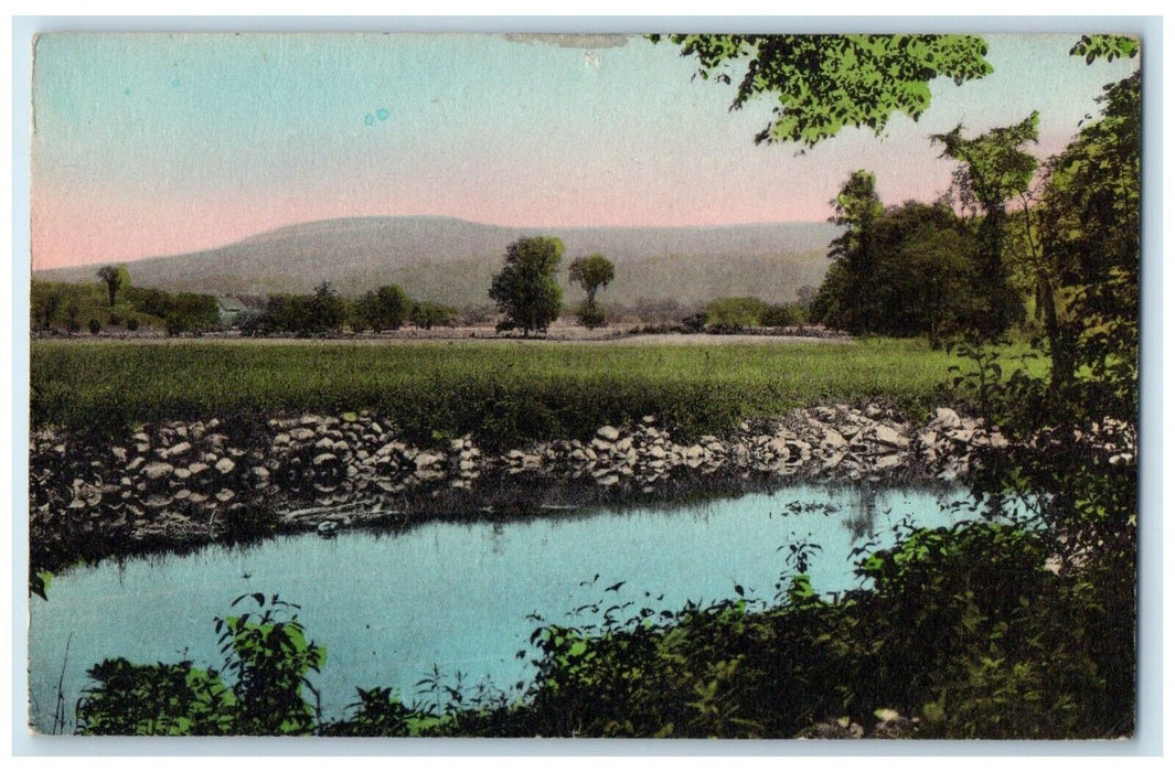 c1910 June Mountain From Green River Great Barrington Massachusetts MA Postcard