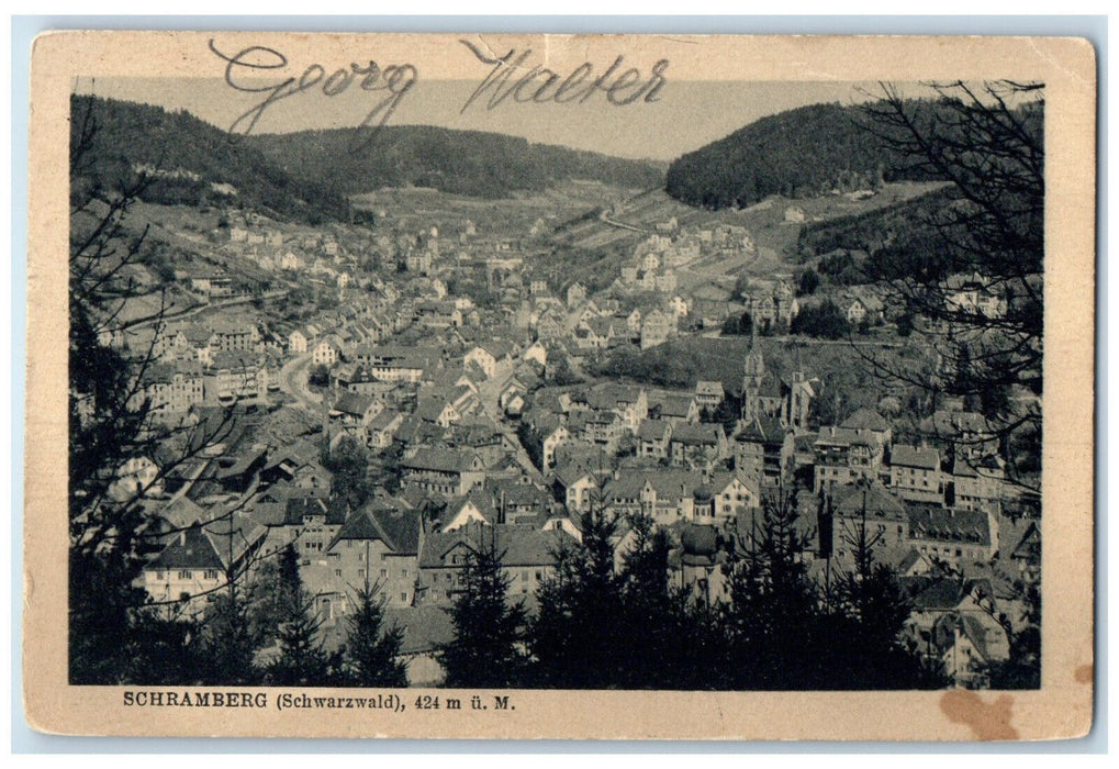 1928 Schramberg (Schwarzwald) Baden-Württemberg Germany Posted Postcard