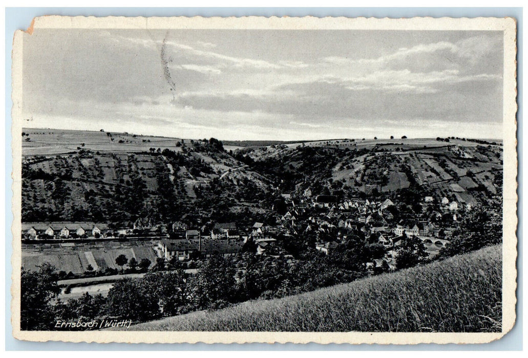 c1930's Ernsbach River in Baden-Württemberg Germany Vintage Posted Postcard