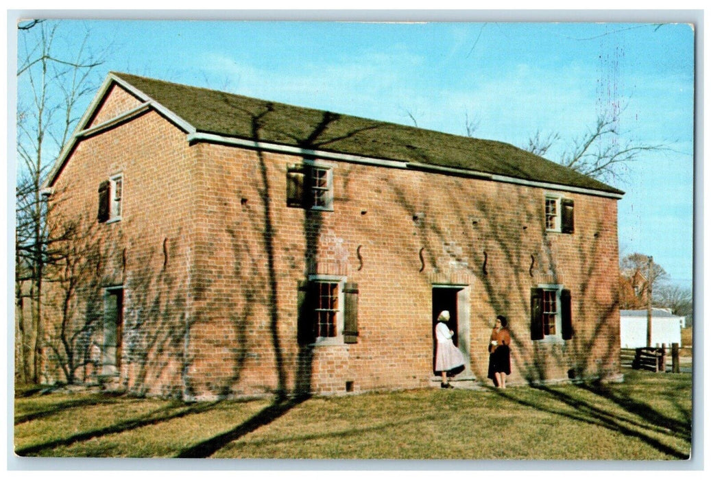 c1960 Exterior View Oldest Church Little Cedar Grove Baptist Indiana IN Postcard