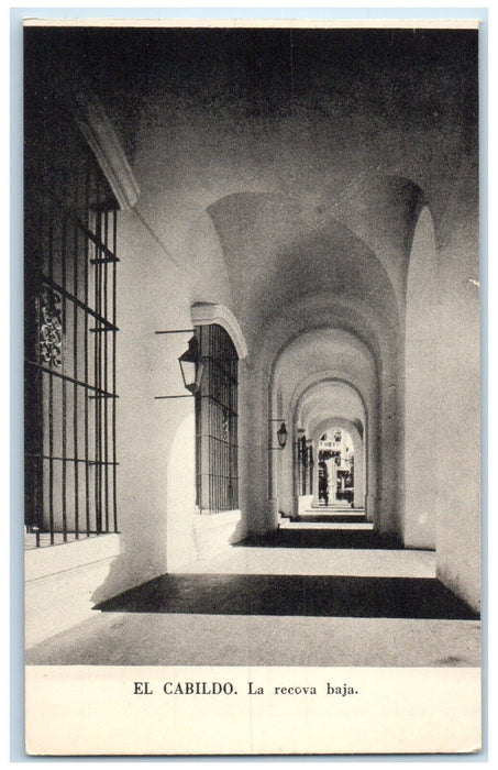 c1950's The Lower Recova El Cabildo Argentina Hallway View Postcard
