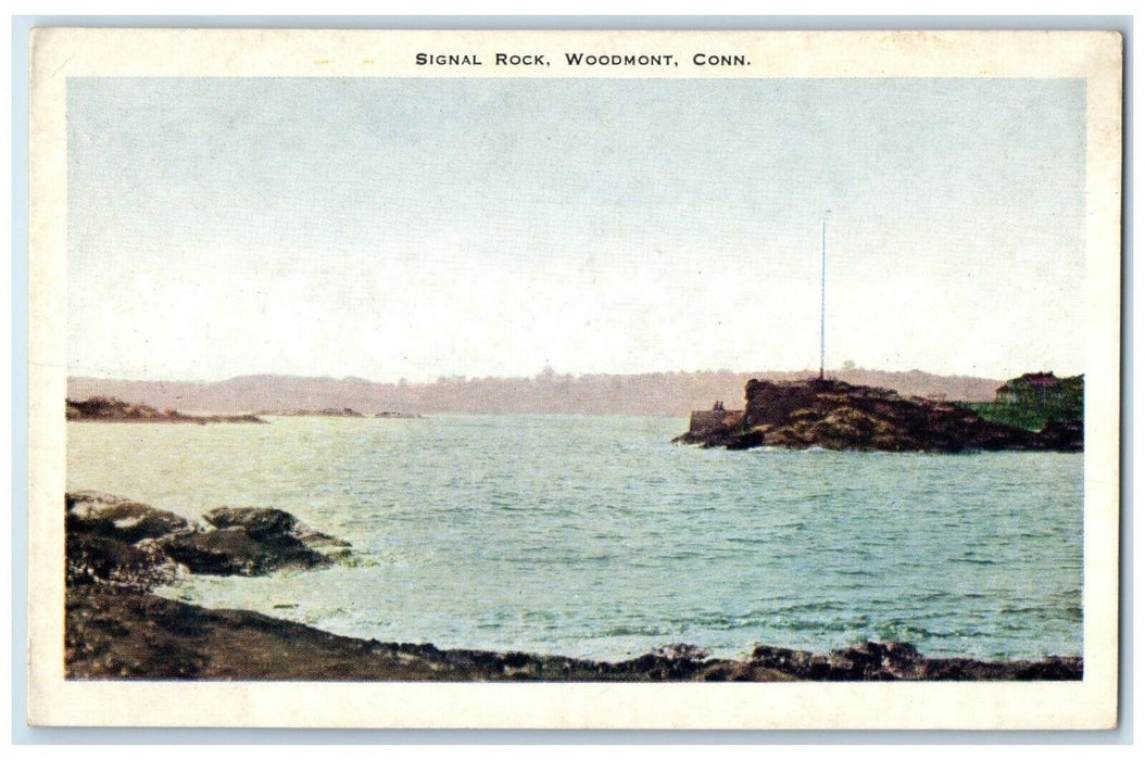 c1920 Scenic View Signal Rock Woodmont Connecticut CT Vintage Unposted Postcard