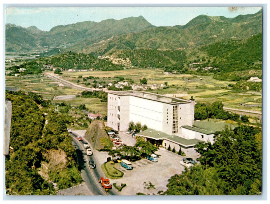 1986 View of the Shatin Heights Hotel Tai Wai Hong Kong Akasaka Japan Postcard