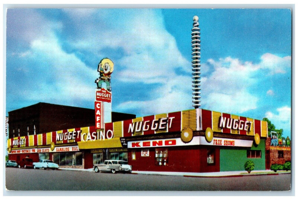 c1960 Carson City Nugget Monte Carlo Casino Exterior Carson City Nevada Postcard