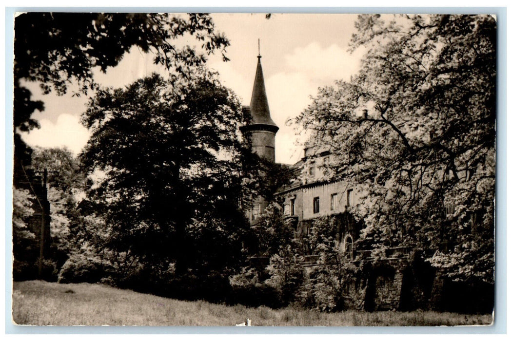 c1910 Schkopau Castle Saxony-Anhalt Germany Unposted RPPC Photo Postcard