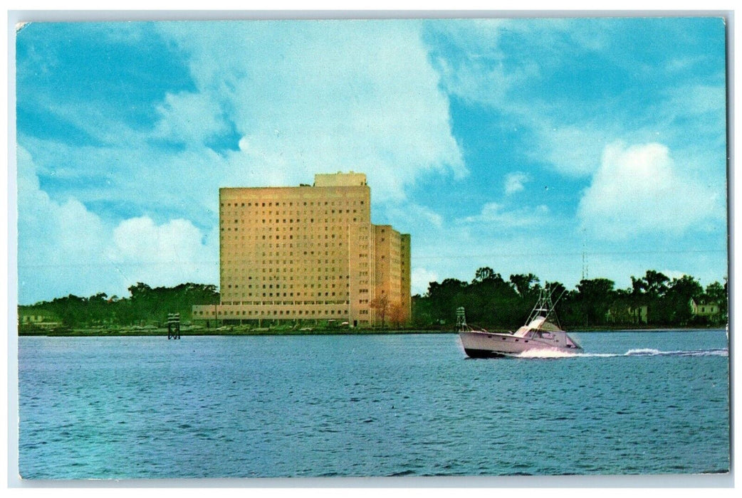 c1960 Panoramic View New US Naval Hospital Boat Portsmouth Virginia VA Postcard
