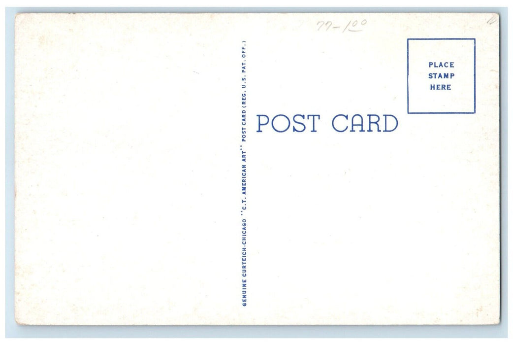 c1940 Amana High School Amana Colonies Middle Exterior Road Amana Iowa Postcard