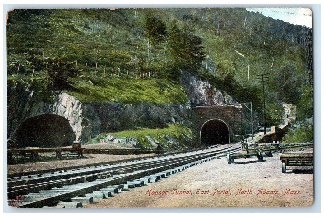 1907 Hoosac Tunnel East Portal North Adams Gloucester Massachusetts MA Postcard