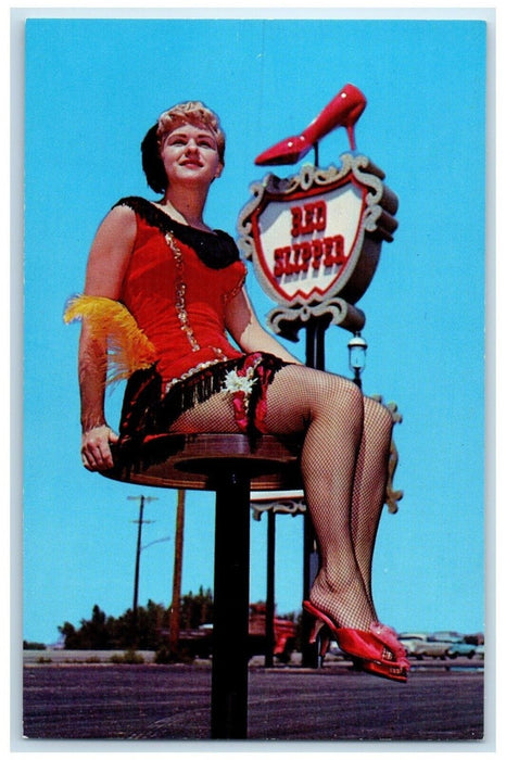 c1950's Cherry Creek Inn Motel Hotel Sexy Woman Denver Colorado CO Postcard