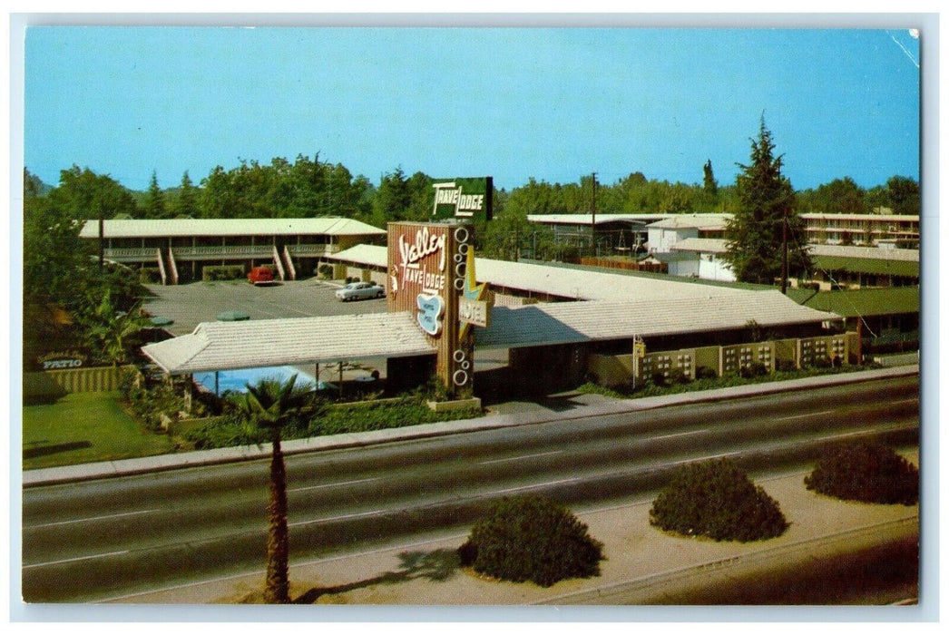 c1950's Valley Travel Lodge Roadside Bakersfield California CA Vintage Postcard