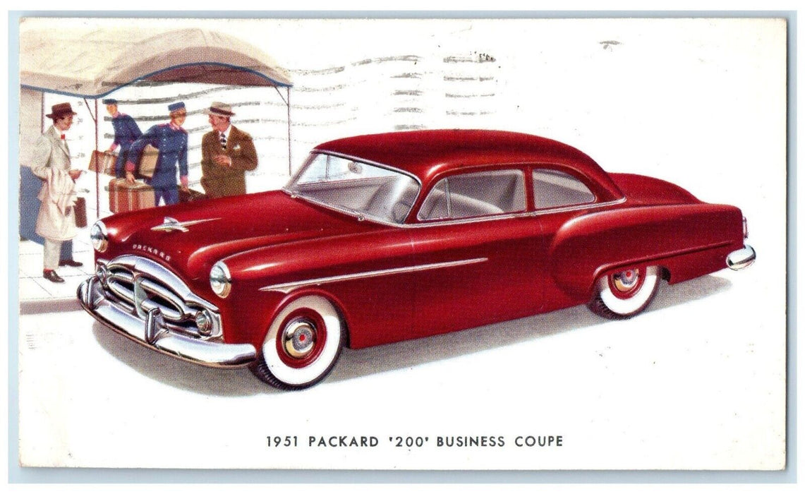1951 Packard West Brighton Company 200 Business Coupe Staten Island NY  Postcard