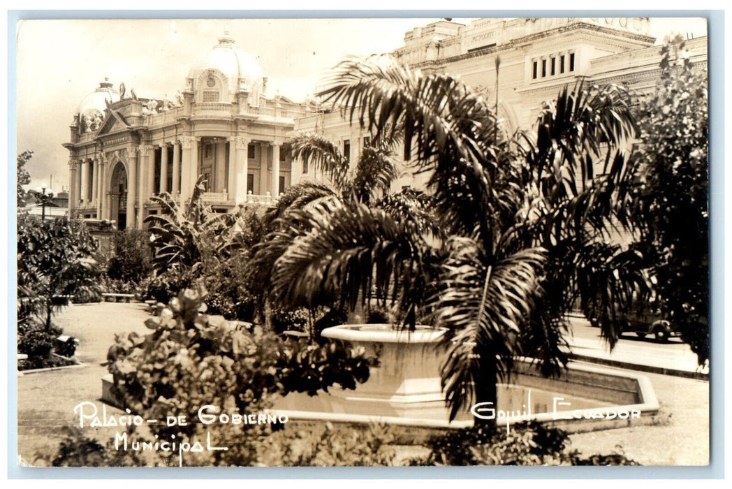 c1940's Guayaquil Municipal Government Palace Ecuador RPPC Photo Postcard