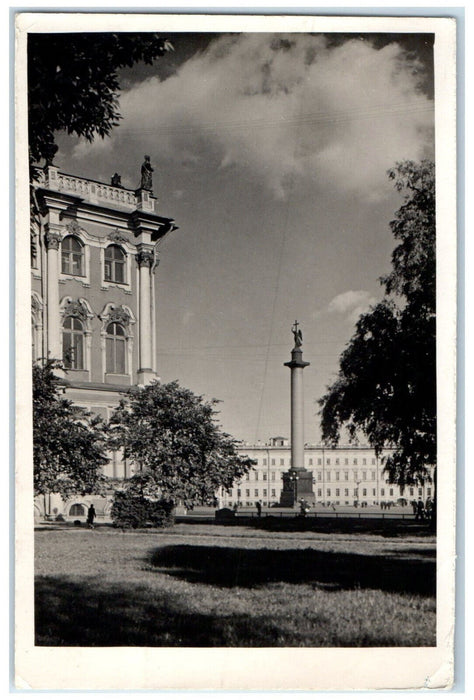 1961 Building Views at Lenningrad USSR Russia Posted Vintage RPPC Photo Postcard