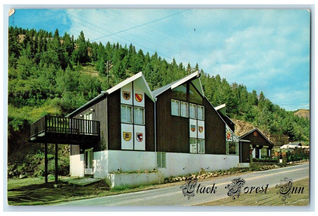 c1960's Black Forest Inn Motel Hotel Roadside Black Hawk Colorado CO Postcard