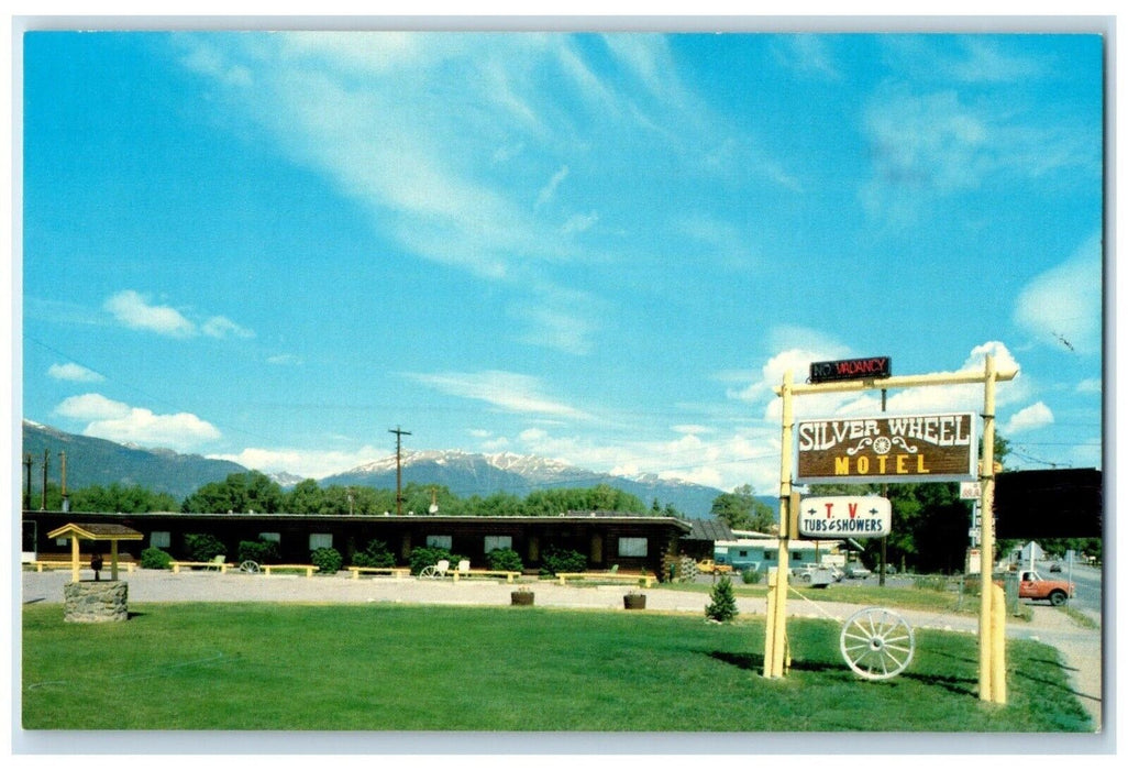 c1960's Silver Wheel Motel Roadside Buena Vista Colorado CO Vintage Postcard
